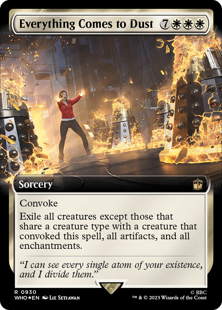 Everything Comes to Dust (Extended Art) (Surge Foil) [Doctor Who] | Game Master's Emporium (The New GME)