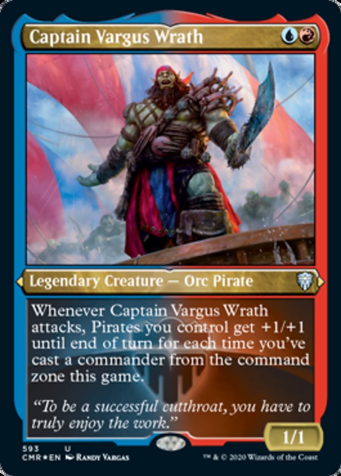 Captain Vargus Wrath (Etched) [Commander Legends] | Game Master's Emporium (The New GME)