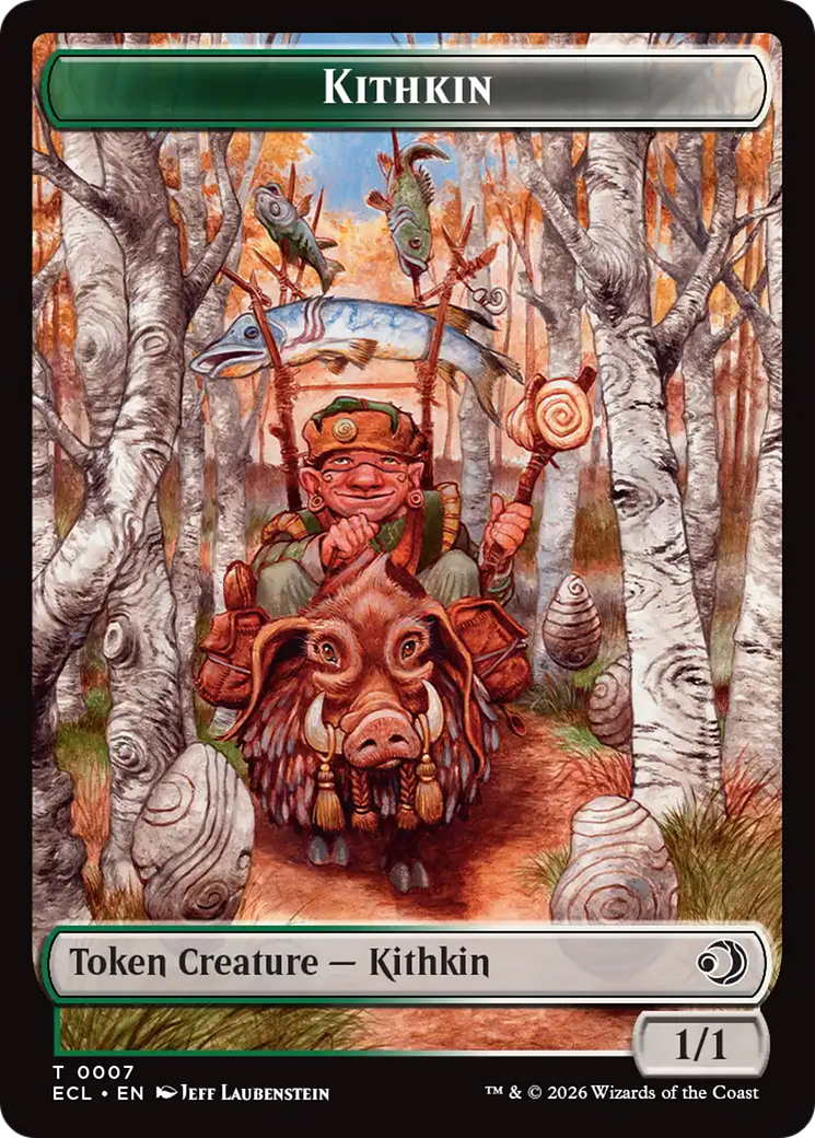 Elf // Kithkin (0007) Double-Sided Token [Lorwyn Eclipsed Tokens] | Game Master's Emporium (The New GME)