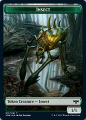 Insect // Human Soldier Double-Sided Token [Innistrad: Crimson Vow Tokens] | Game Master's Emporium (The New GME)