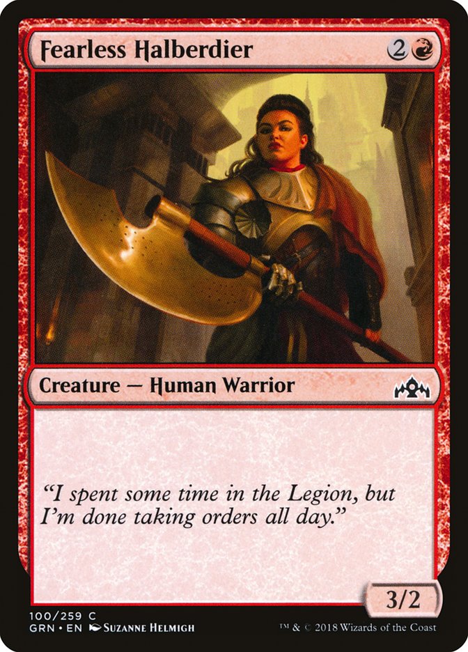 Fearless Halberdier [Guilds of Ravnica] | Game Master's Emporium (The New GME)