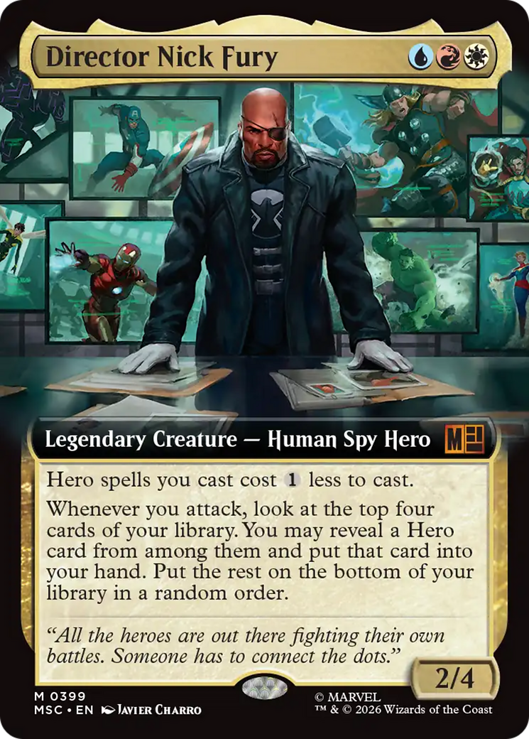 Director Nick Fury (Extended Art) [Marvel Super Heroes Commander] | Game Master's Emporium (The New GME)