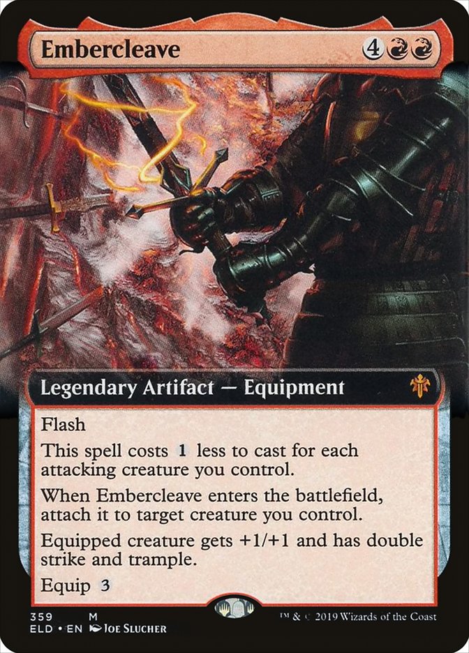 Embercleave (Extended Art) [Throne of Eldraine] | Game Master's Emporium (The New GME)