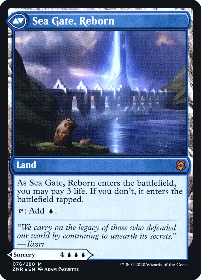 Sea Gate Restoration // Sea Gate, Reborn [Zendikar Rising Prerelease Promos] | Game Master's Emporium (The New GME)