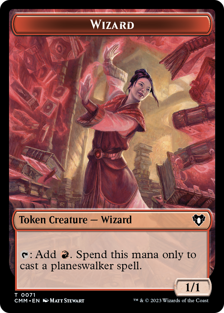 Narset of the Ancient Way Emblem // Wizard Double-Sided Token [Commander Masters Tokens] | Game Master's Emporium (The New GME)