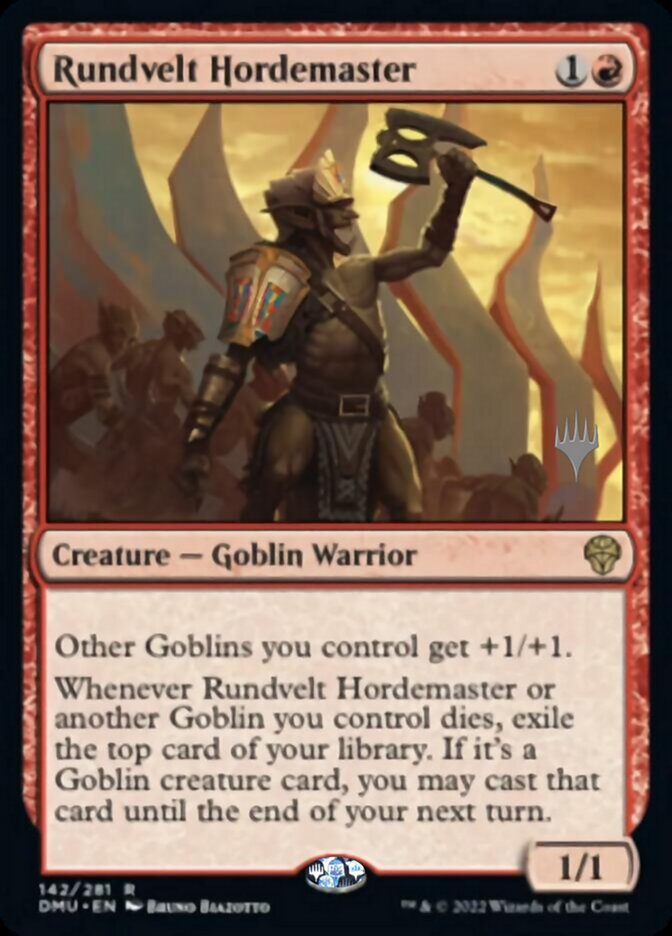 Rundvelt Hordemaster (Promo Pack) [Dominaria United Promos] | Game Master's Emporium (The New GME)