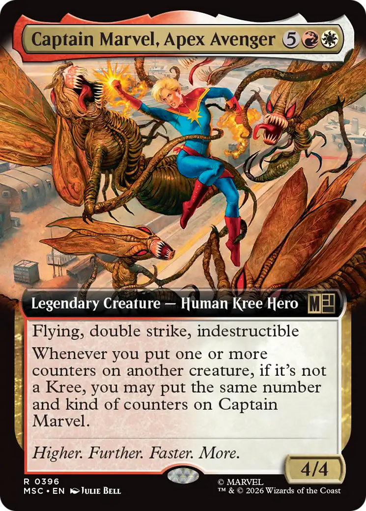Captain Marvel, Apex Avenger (Extended Art) [Marvel Super Heroes Commander] | Game Master's Emporium (The New GME)