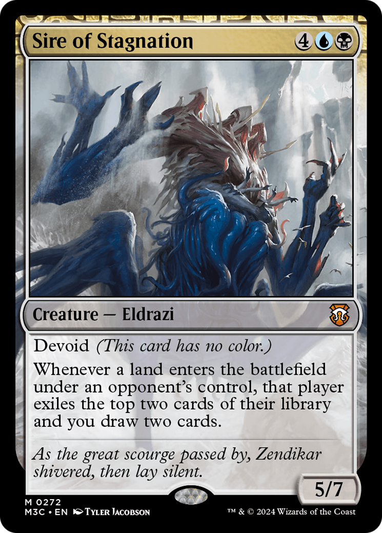 Sire of Stagnation (Ripple Foil) [Modern Horizons 3 Commander] | Game Master's Emporium (The New GME)