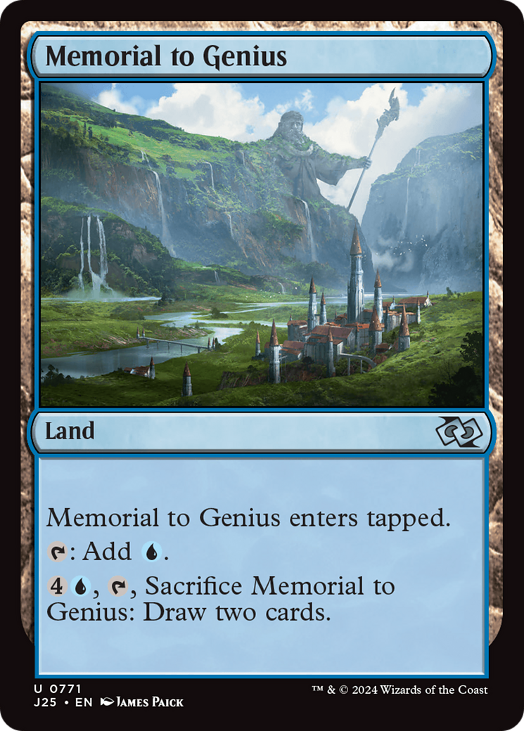 Memorial to Genius [Foundations Jumpstart] | Game Master's Emporium (The New GME)
