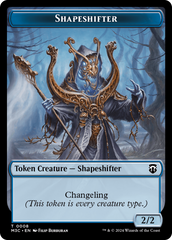 Beast (0010) (Ripple Foil) // Shapeshifter (0008) Double-Sided Token [Modern Horizons 3 Commander Tokens] | Game Master's Emporium (The New GME)