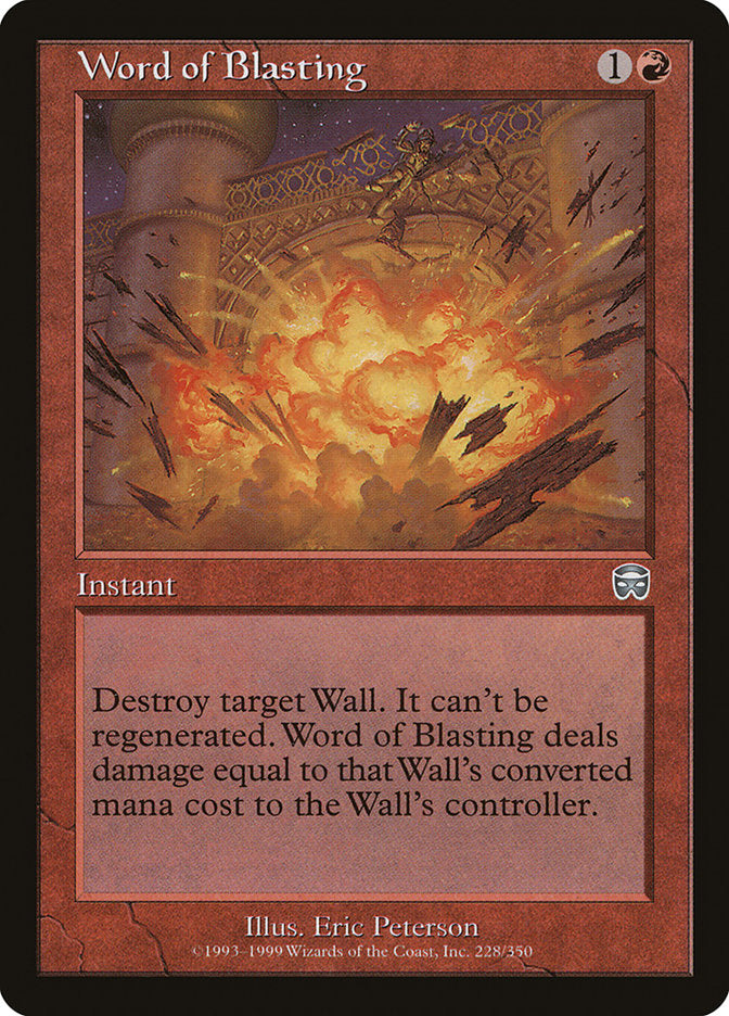 Word of Blasting [Mercadian Masques] | Game Master's Emporium (The New GME)