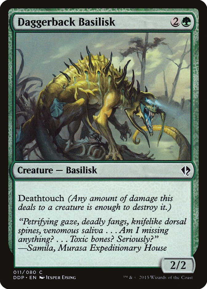 Daggerback Basilisk [Duel Decks: Zendikar vs. Eldrazi] | Game Master's Emporium (The New GME)
