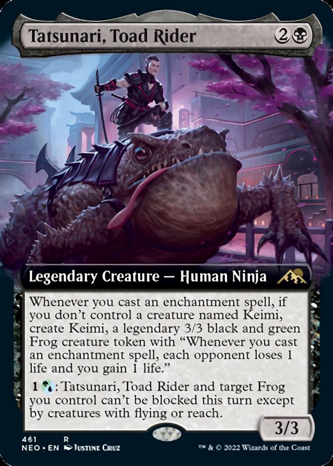 Tatsunari, Toad Rider (Extended Art) [Kamigawa: Neon Dynasty] | Game Master's Emporium (The New GME)