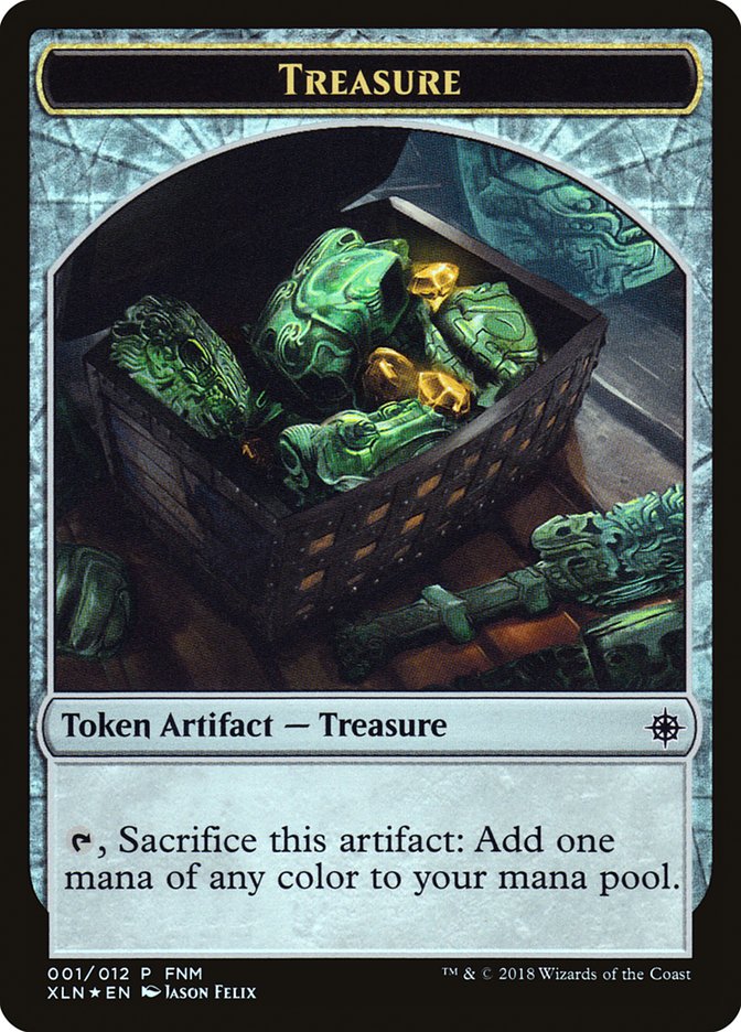 Merfolk // Treasure Double-Sided Token [Friday Night Magic 2018] | Game Master's Emporium (The New GME)