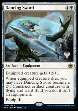 Dancing Sword (Promo Pack) [Dungeons & Dragons: Adventures in the Forgotten Realms Promos] | Game Master's Emporium (The New GME)