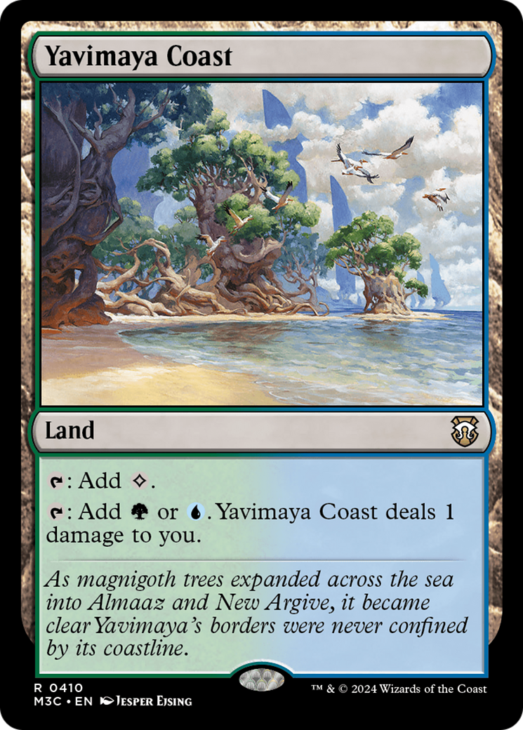 Yavimaya Coast (Ripple Foil) [Modern Horizons 3 Commander] | Game Master's Emporium (The New GME)