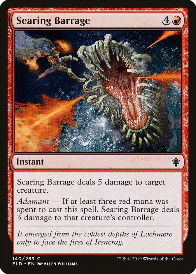 Searing Barrage [Throne of Eldraine] | Game Master's Emporium (The New GME)