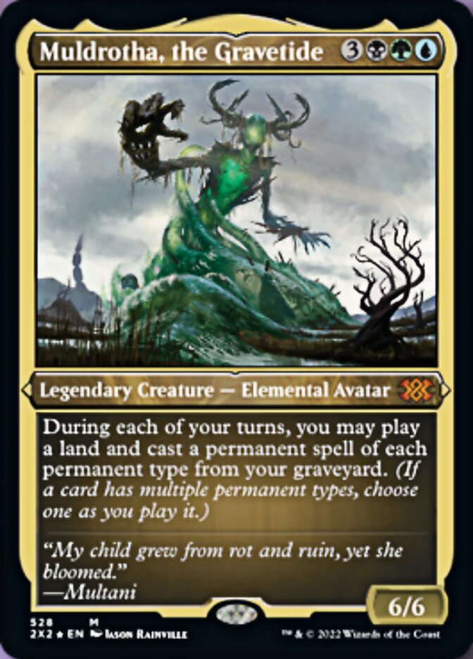 Muldrotha, the Gravetide (Foil Etched) [Double Masters 2022] | Game Master's Emporium (The New GME)