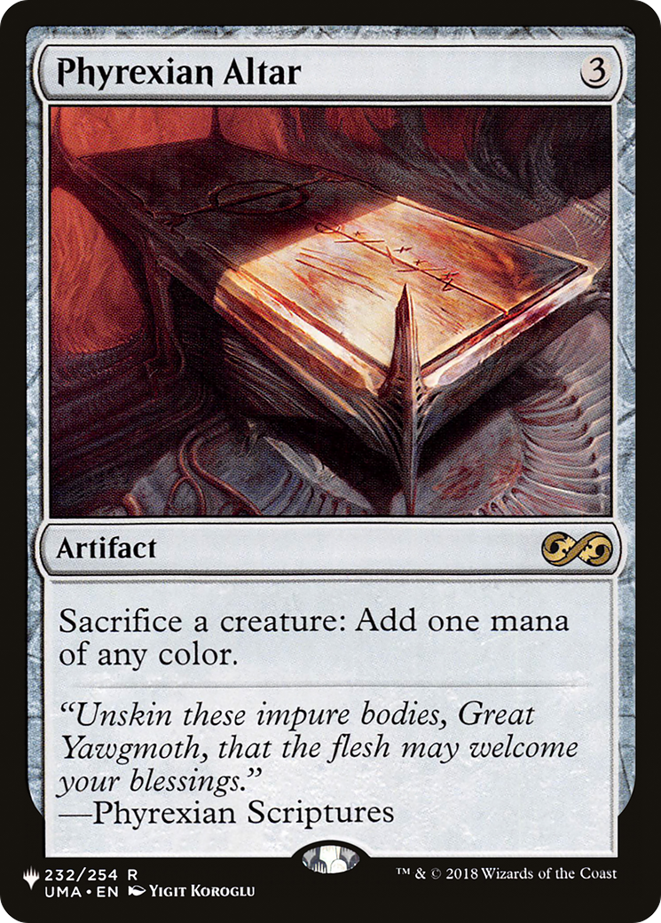 Phyrexian Altar [The List] | Game Master's Emporium (The New GME)