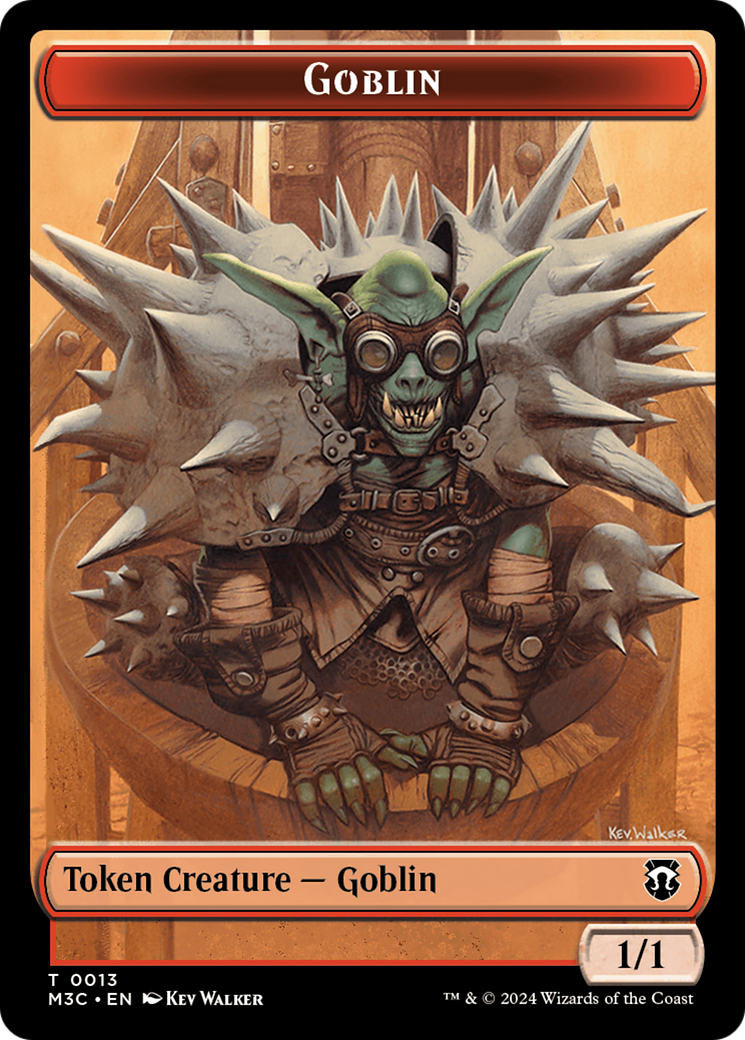 Tarmogoyf // Goblin Double-Sided Token [Modern Horizons 3 Commander Tokens] | Game Master's Emporium (The New GME)