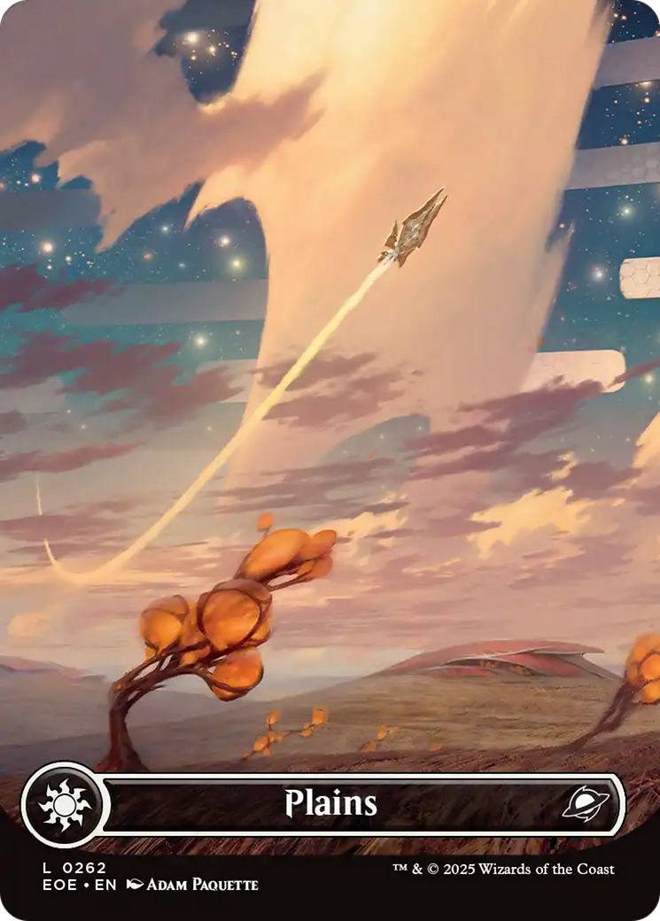 Plains (0262) (Borderless) [Edge of Eternities] | Game Master's Emporium (The New GME)