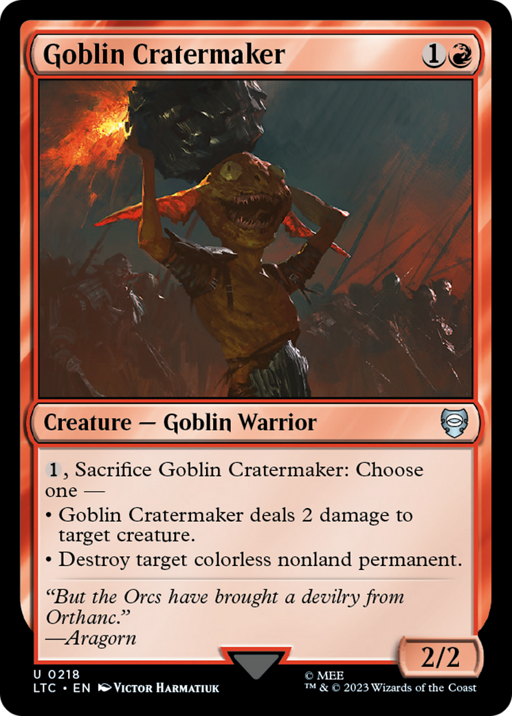 Goblin Cratermaker [The Lord of the Rings: Tales of Middle-Earth Commander] | Game Master's Emporium (The New GME)