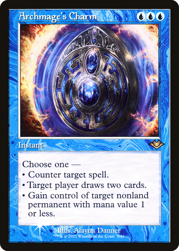 Archmage's Charm (Retro Foil Etched) [Modern Horizons] | Game Master's Emporium (The New GME)