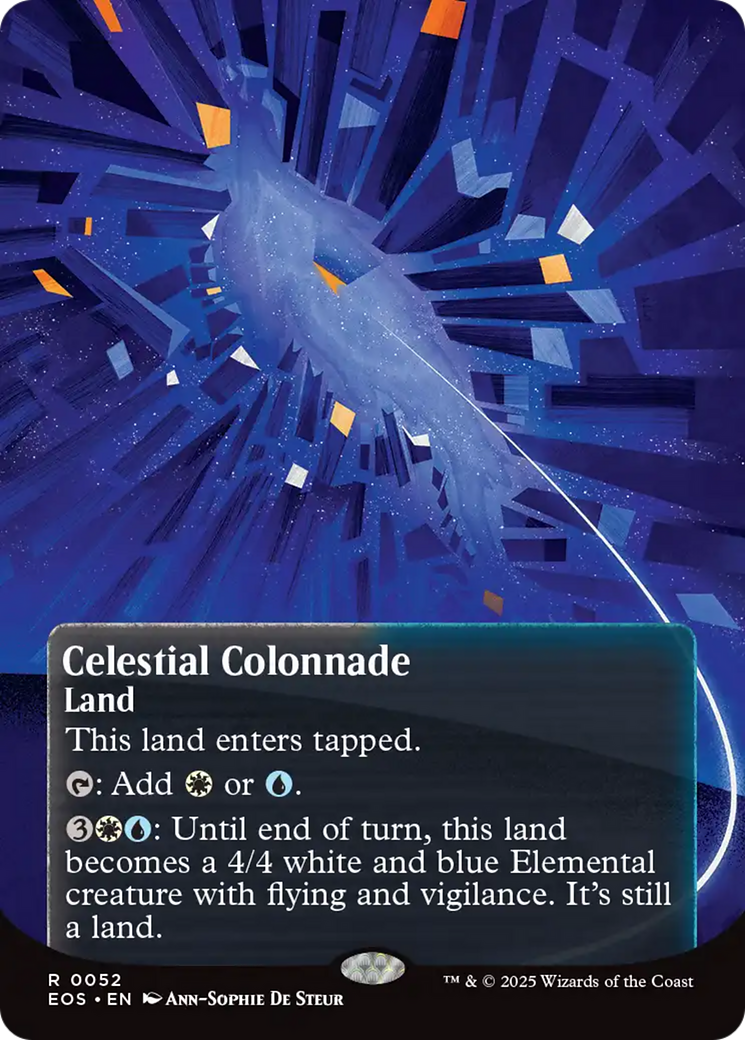 Celestial Colonnade (0052) (Borderless) [Edge of Eternities: Stellar Sights] | Game Master's Emporium (The New GME)