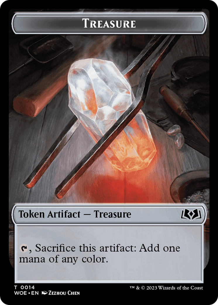 Treasure // Food (0013) Double-Sided Token [Wilds of Eldraine Tokens] | Game Master's Emporium (The New GME)