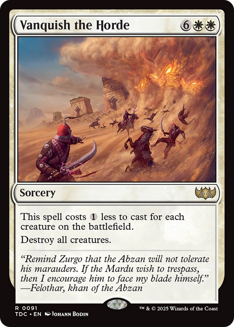 Vanquish the Horde [Tarkir: Dragonstorm Commander] | Game Master's Emporium (The New GME)