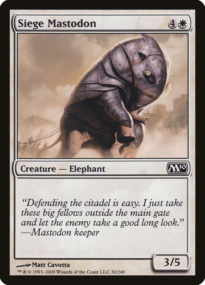 Siege Mastodon [Magic 2010] | Game Master's Emporium (The New GME)