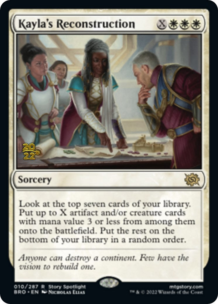 Kayla's Reconstruction [The Brothers' War Prerelease Promos] | Game Master's Emporium (The New GME)