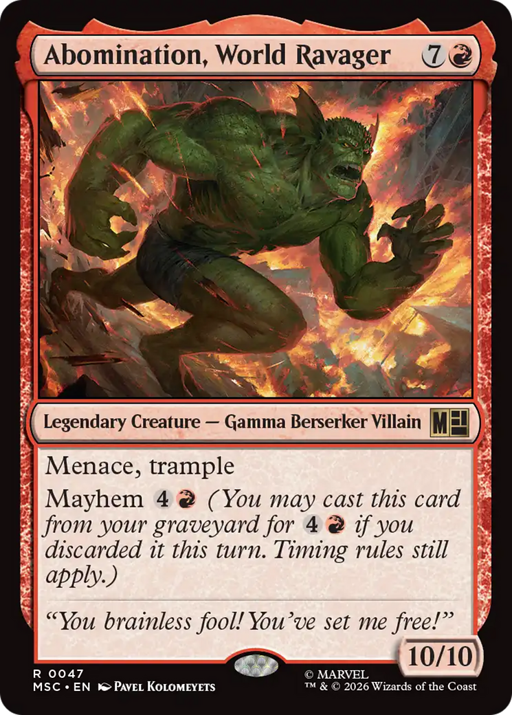 Abomination, World Ravager [Marvel Super Heroes Commander] | Game Master's Emporium (The New GME)