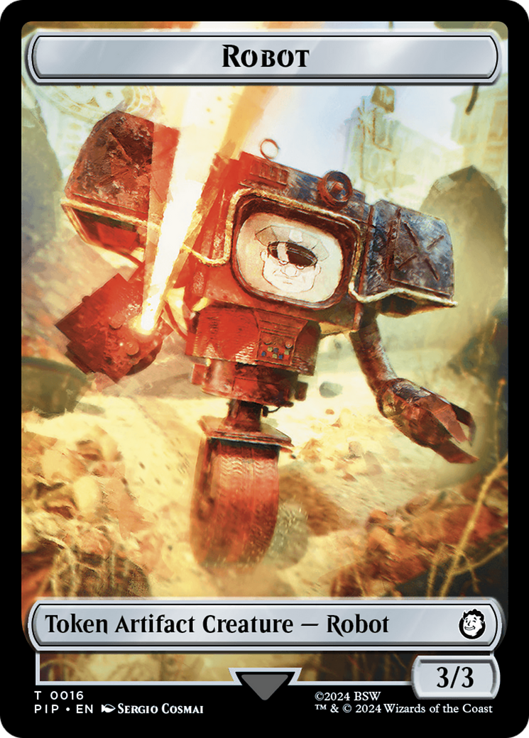 Junk // Robot Double-Sided Token [Fallout Tokens] | Game Master's Emporium (The New GME)