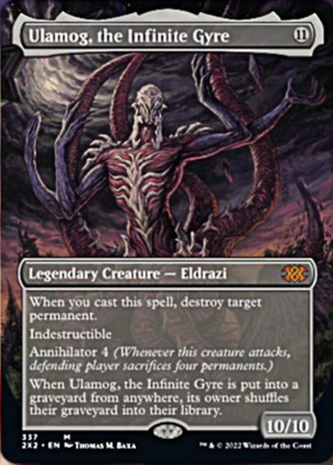 Ulamog, the Infinite Gyre (Borderless Alternate Art) [Double Masters 2022] | Game Master's Emporium (The New GME)