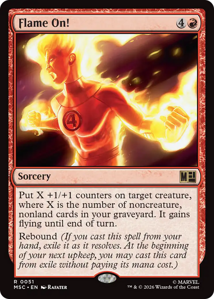 Flame On! (Surge Foil) [Marvel Super Heroes Commander] | Game Master's Emporium (The New GME)