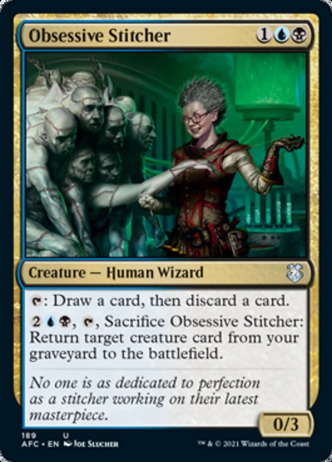 Obsessive Stitcher [Dungeons & Dragons: Adventures in the Forgotten Realms Commander] | Game Master's Emporium (The New GME)