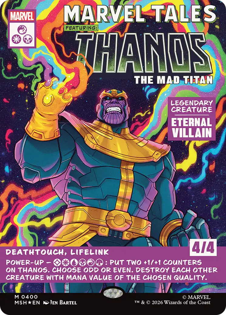 Thanos, The Mad Titan (Borderless) (0400) [Marvel Super Heroes] | Game Master's Emporium (The New GME)