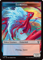 Elemental (0019) // Copy Double-Sided Token [Secrets of Strixhaven Commander Tokens] | Game Master's Emporium (The New GME)