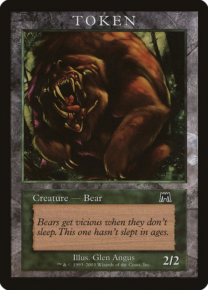 Bear Token [Magic Player Rewards 2003] | Game Master's Emporium (The New GME)