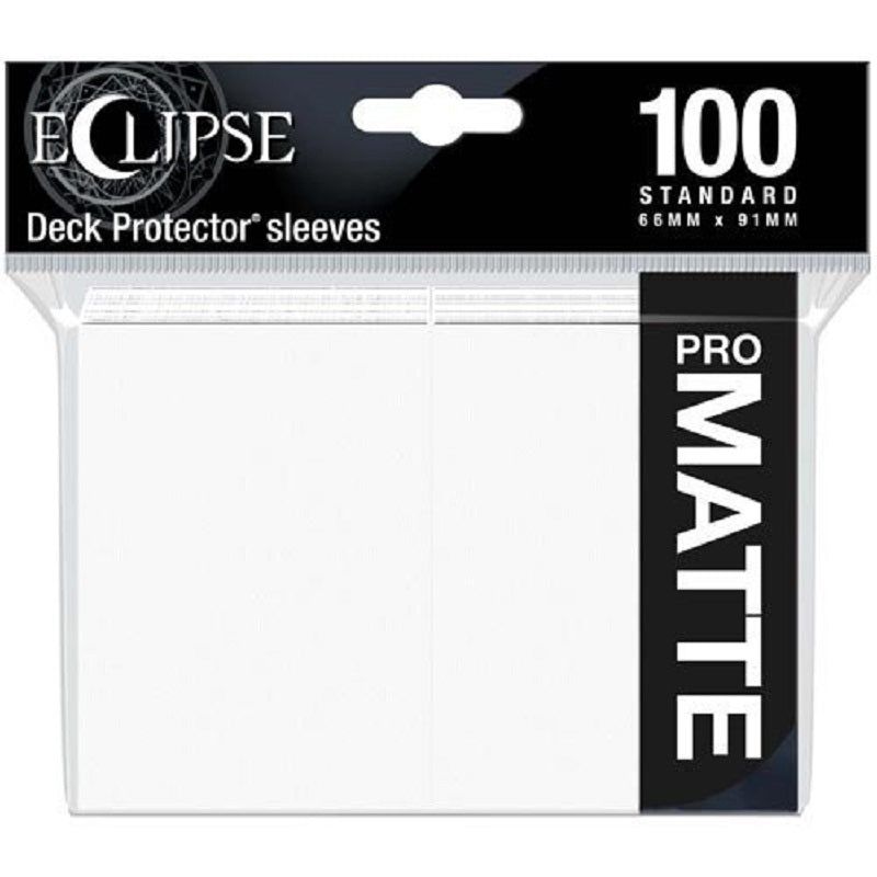 Eclipse Deck Protector Arctic White Matte Card Sleeves 100 Standard Size | Game Master's Emporium (The New GME)