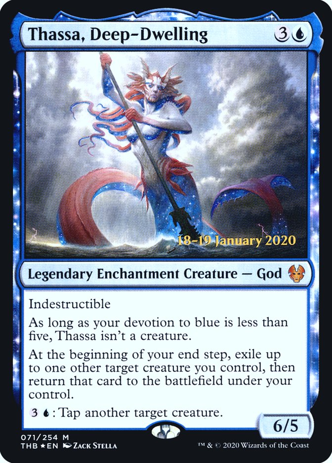 Thassa, Deep-Dwelling [Theros Beyond Death Prerelease Promos] | Game Master's Emporium (The New GME)