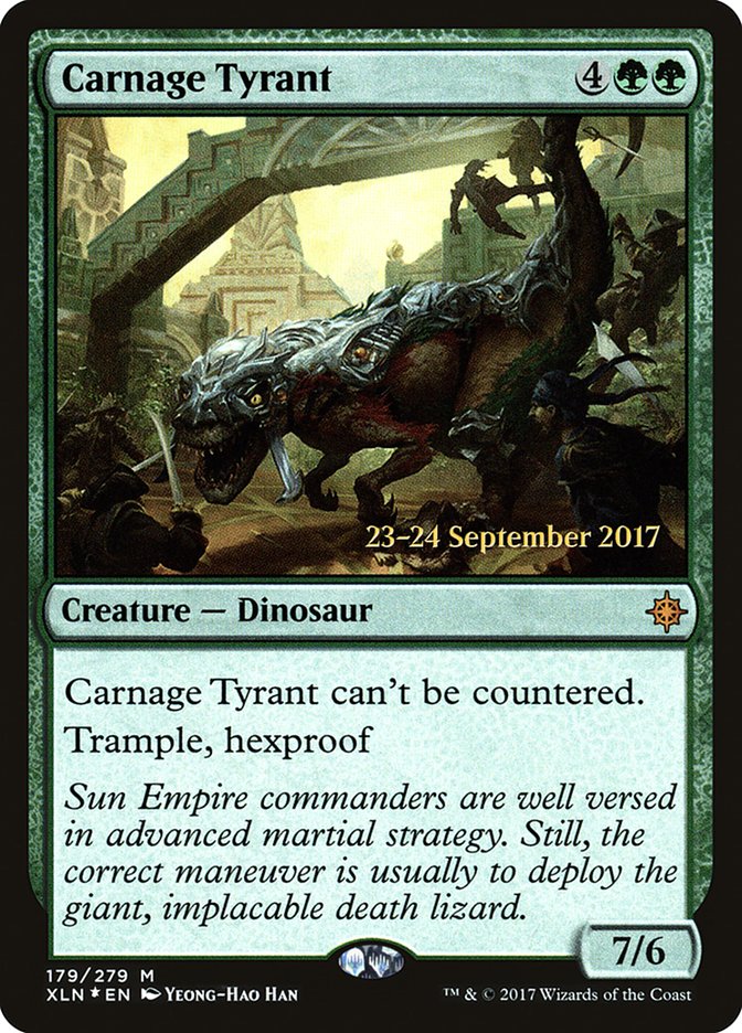 Carnage Tyrant [Ixalan Prerelease Promos] | Game Master's Emporium (The New GME)