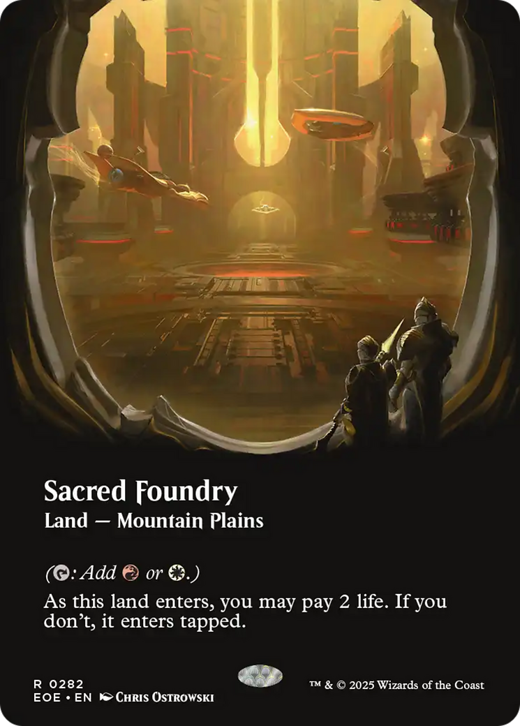 Sacred Foundry (Borderless) [Edge of Eternities] | Game Master's Emporium (The New GME)