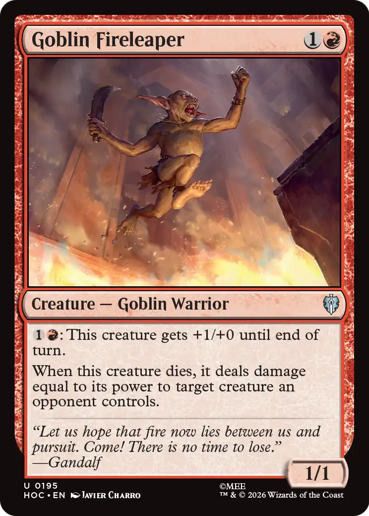 Goblin Fireleaper [The Hobbit: Eternal-Legal] | Game Master's Emporium (The New GME)