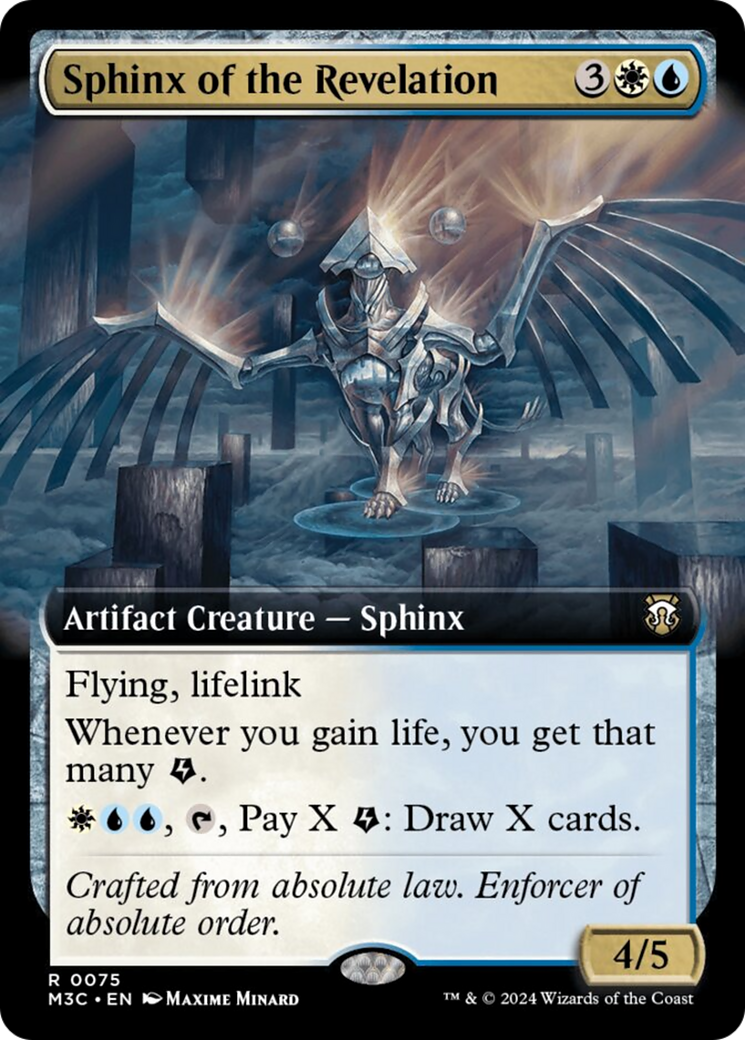 Sphinx of the Revelation (Extended Art) (Ripple Foil) [Modern Horizons 3 Commander] | Game Master's Emporium (The New GME)