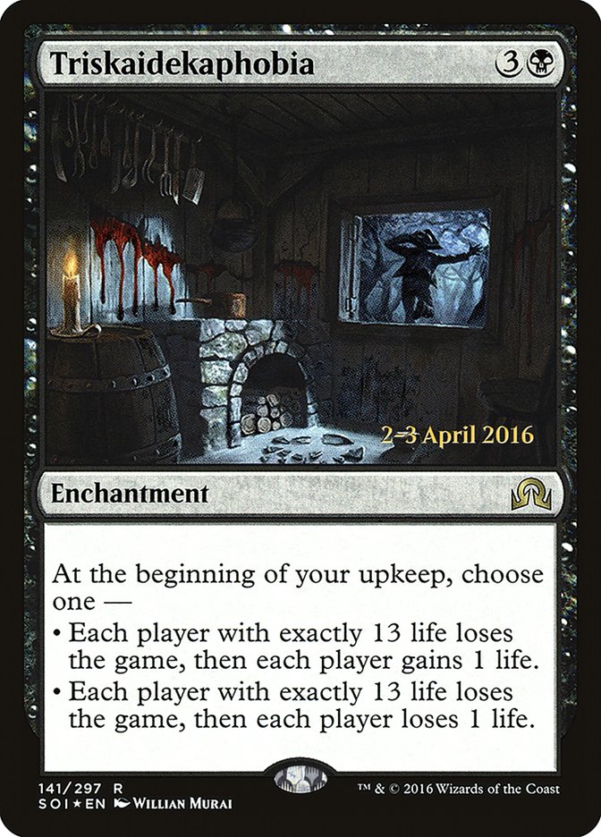 Triskaidekaphobia [Shadows over Innistrad Prerelease Promos] | Game Master's Emporium (The New GME)