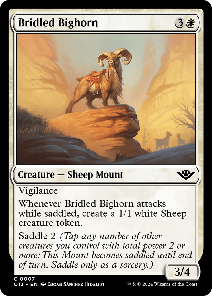 Bridled Bighorn [Outlaws of Thunder Junction] | Game Master's Emporium (The New GME)