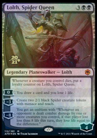 Lolth, Spider Queen [Dungeons & Dragons: Adventures in the Forgotten Realms Prerelease Promos] | Game Master's Emporium (The New GME)