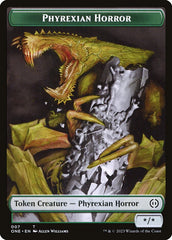 Phyrexian Goblin // Phyrexian Horror Double-Sided Token [Phyrexia: All Will Be One Tokens] | Game Master's Emporium (The New GME)